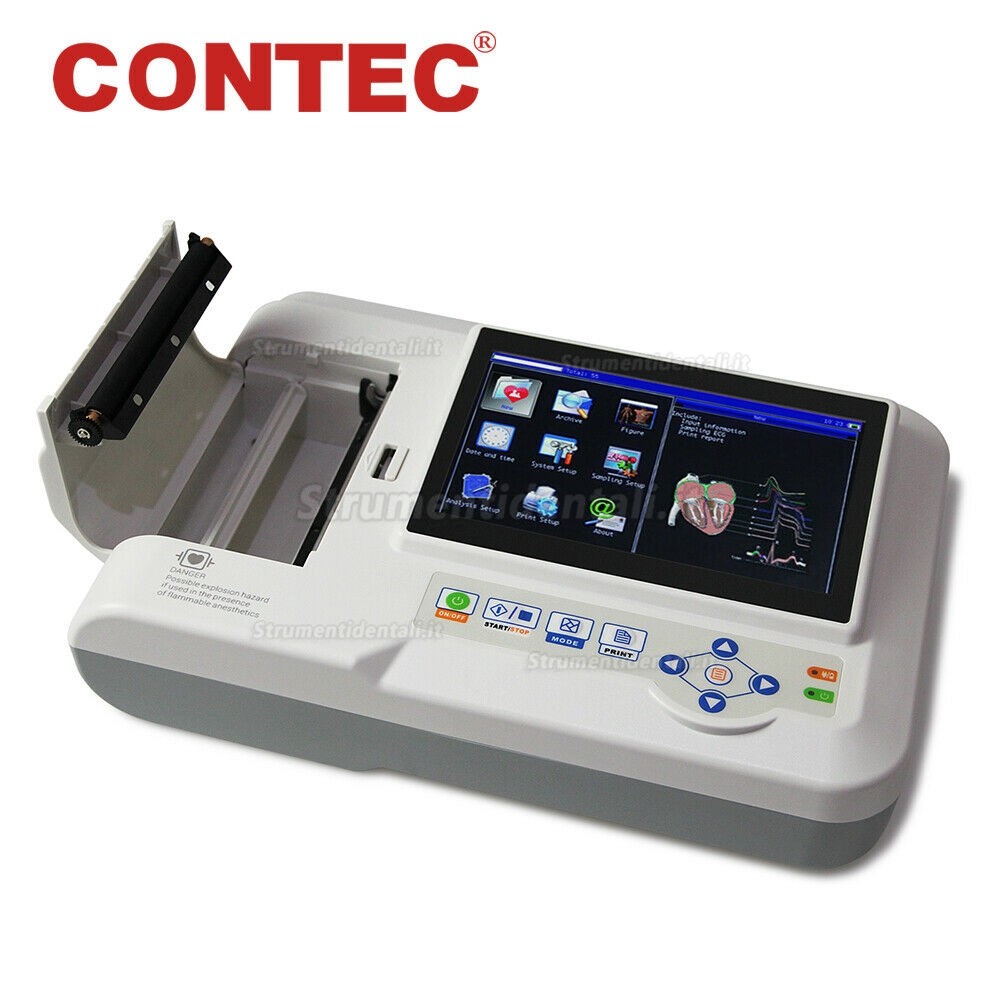 COMTEC® ECG-600G monitore elettrocardiografo numérique 3/6 canali
